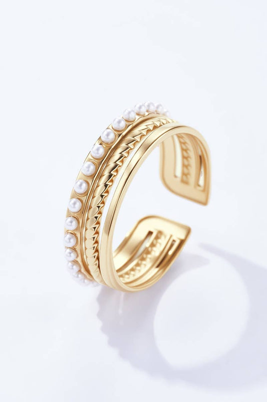 Anel Ajustável Pérola