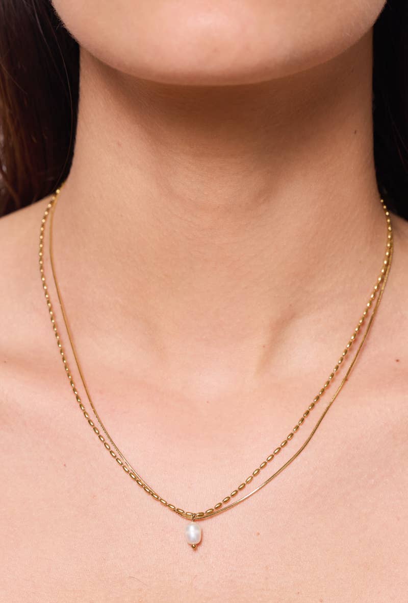 Colar Duplo Pérola
