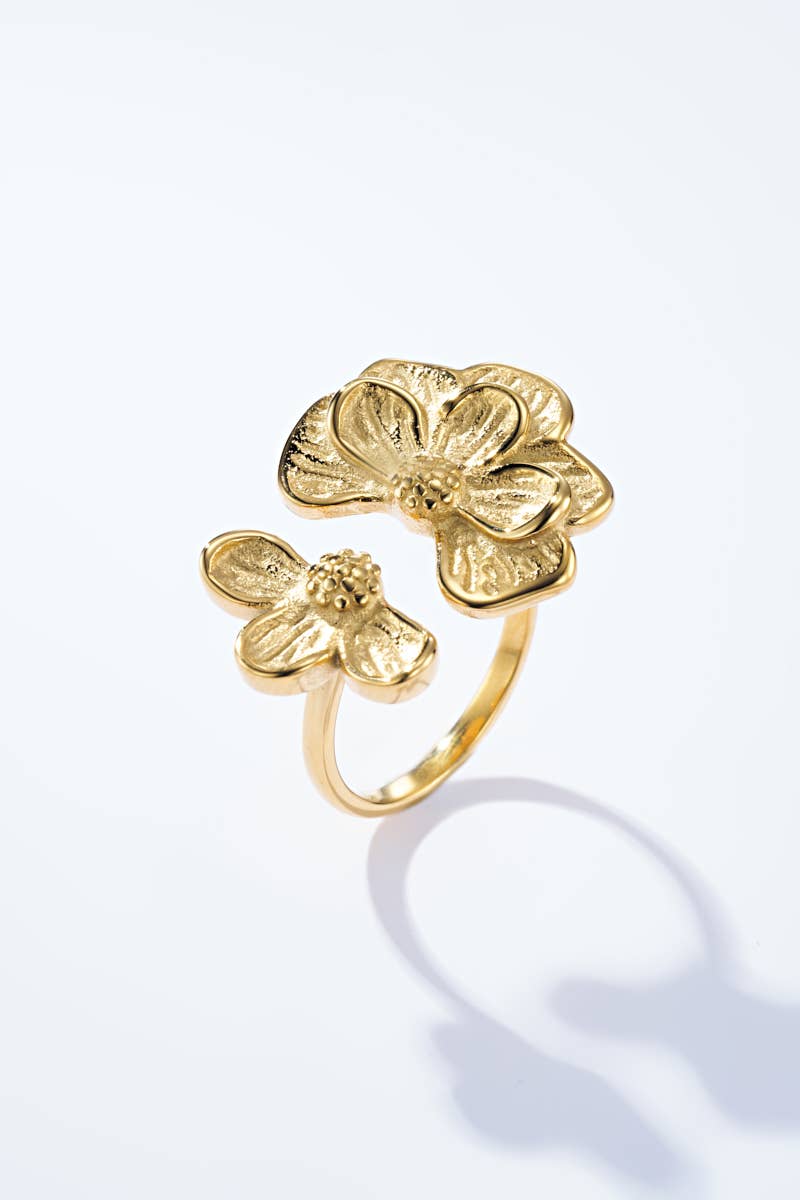 Anel Half Flower