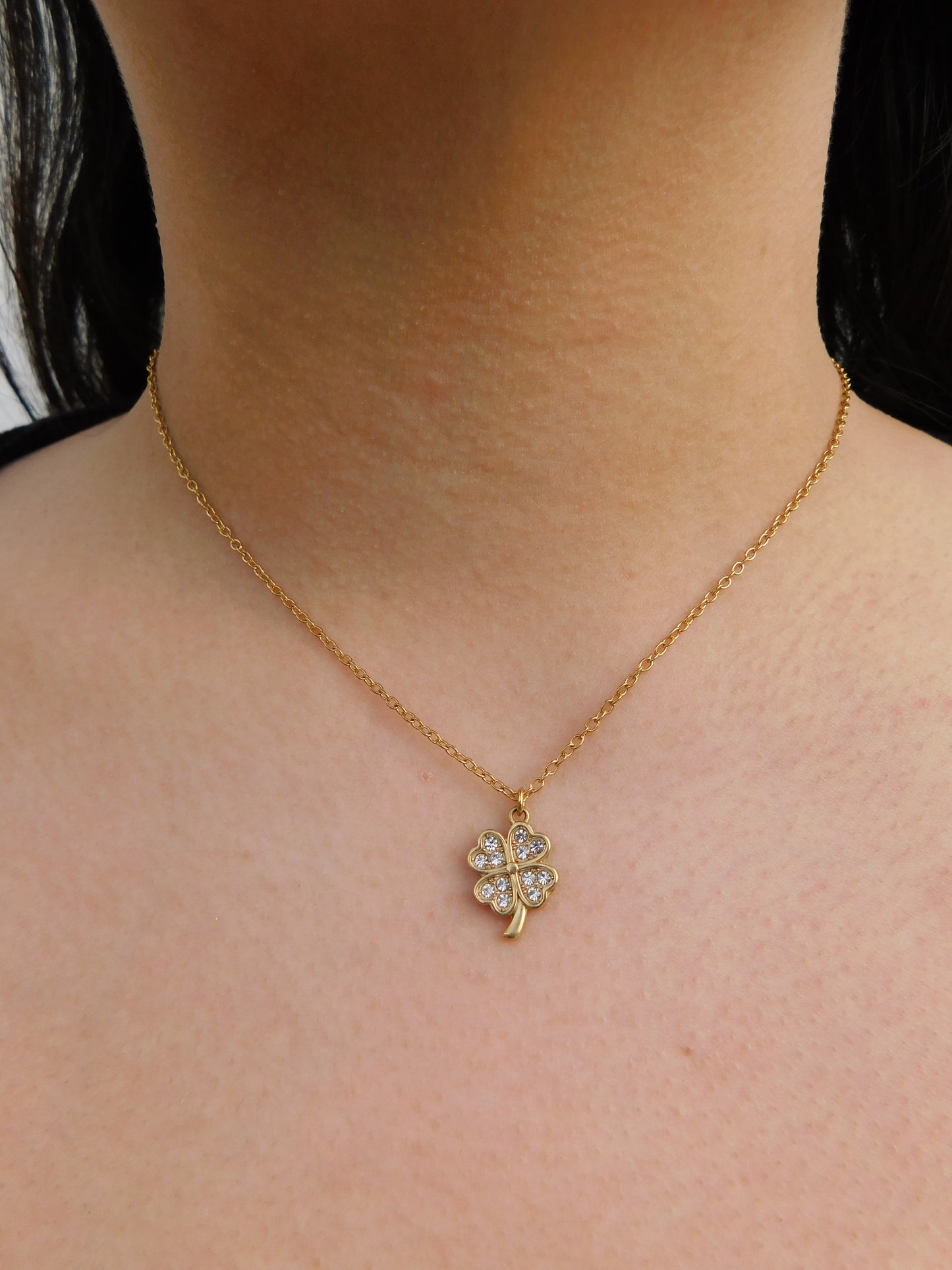 Colar Trevo Brilhante