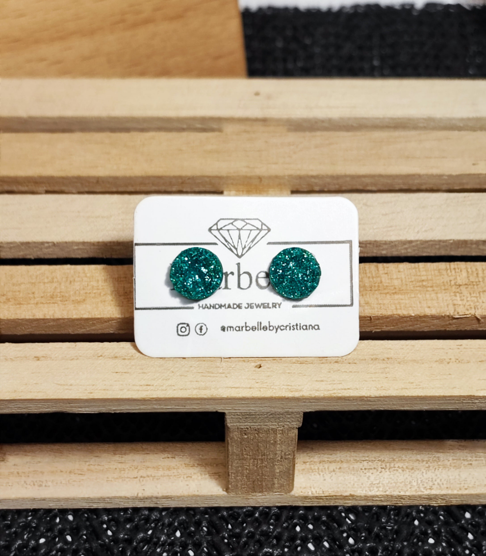 Brincos Stud Areia 8 mm