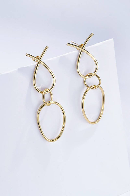 Brincos Stud Corrente