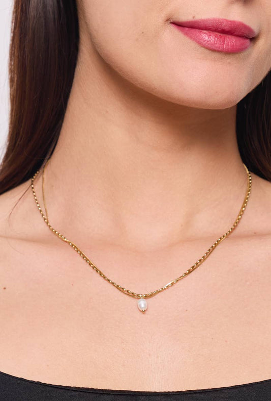 Colar Duplo Pérola