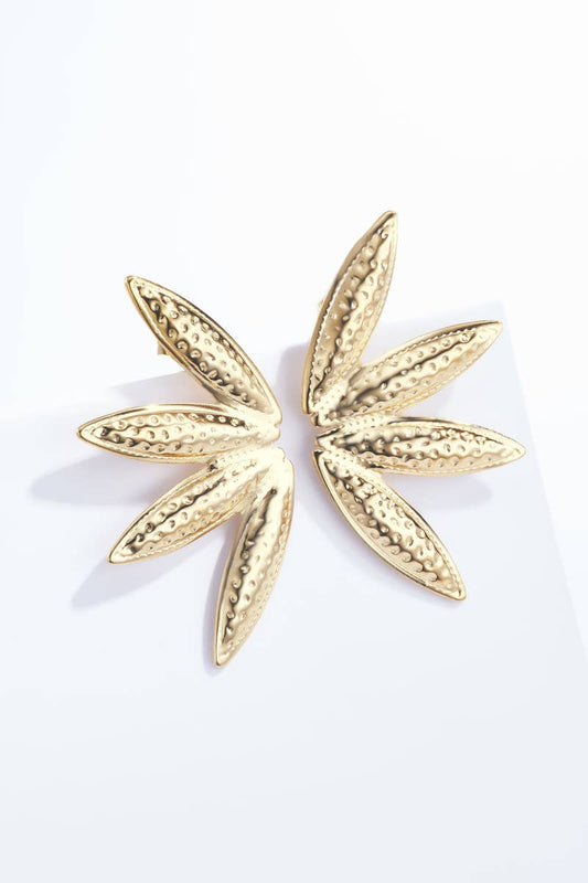 Brincos Stud Folha