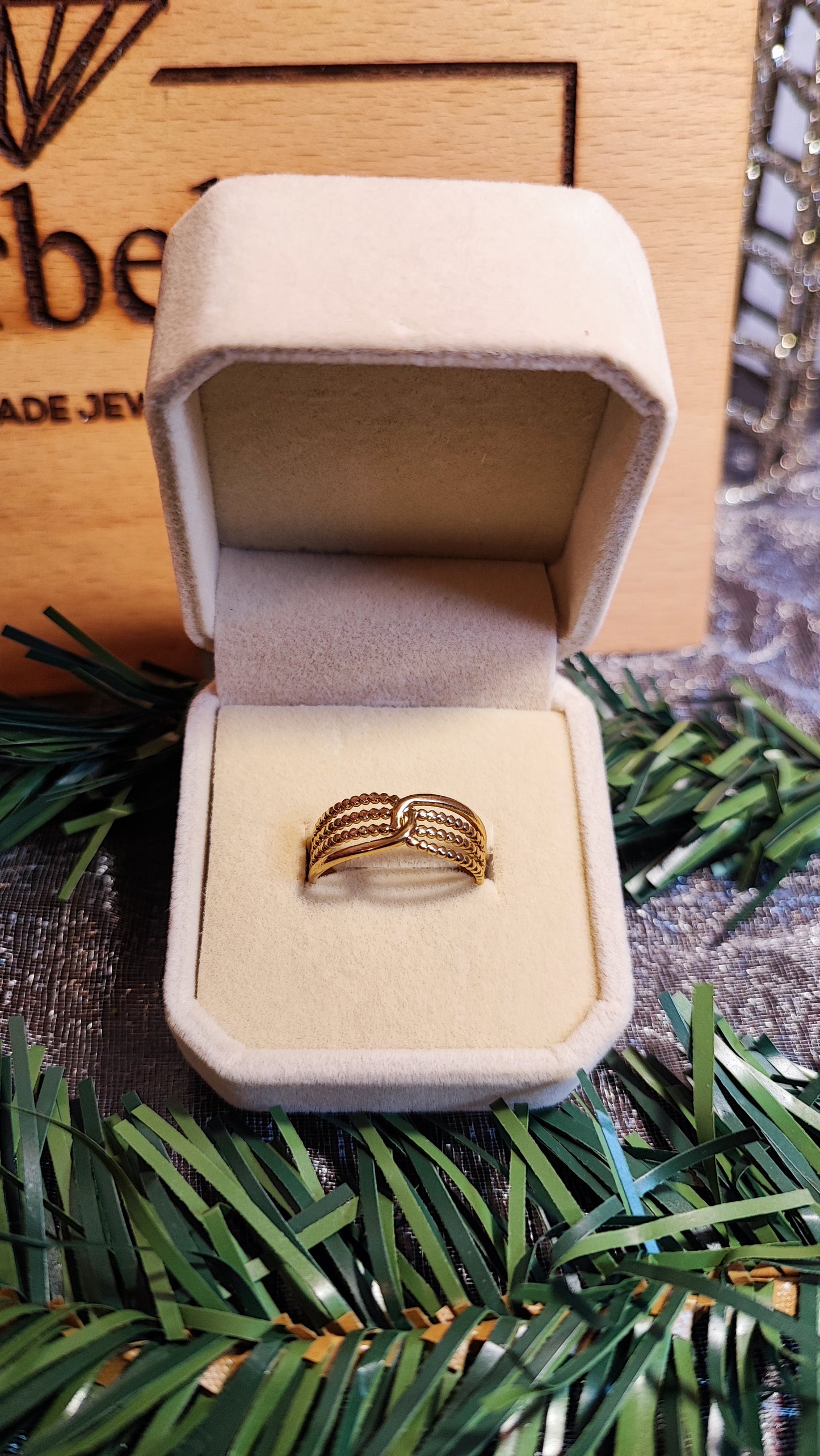 Anel Ajustável Entrelaçado